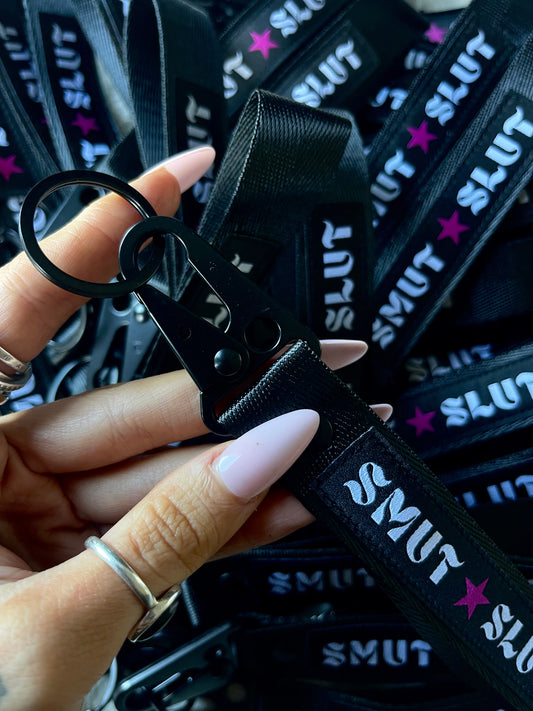 SMUT SLUT KEYCHAIN LANYARD