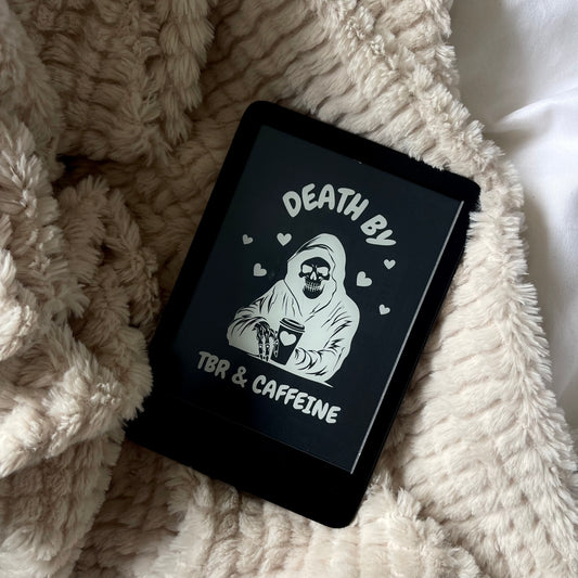 DEATH BY TBR KINDLE SCREEN SAVER