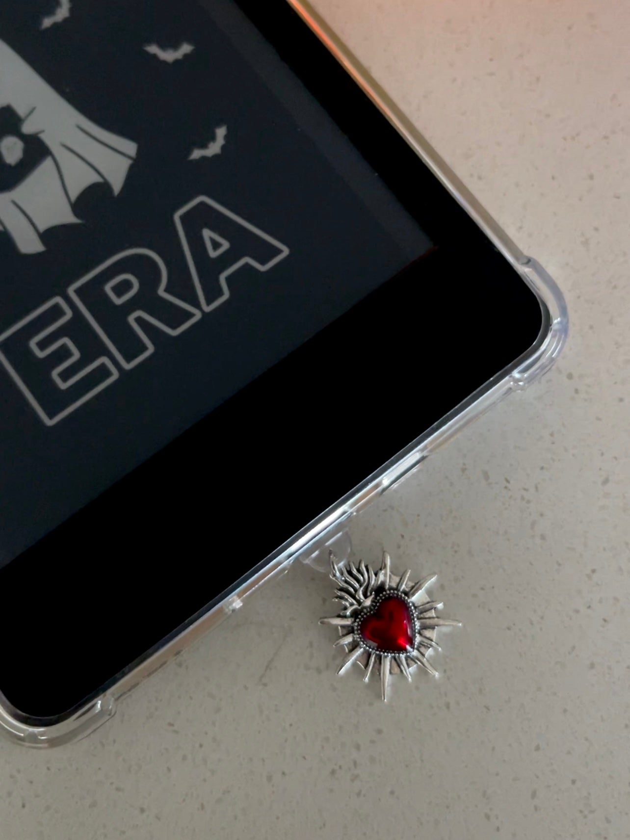 KINDLE DUST PLUG, FLAME HEART
