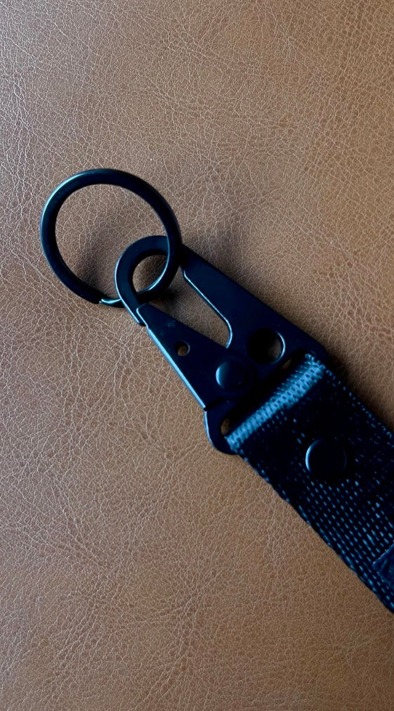 WHITE INTROVERTED KEYCHAIN LANYARD