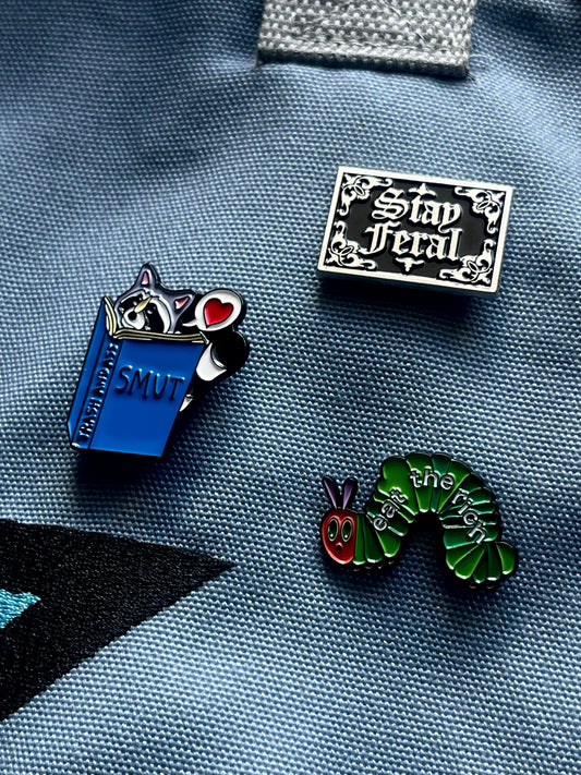 HUNGRY CATERPILLAR BOOK PIN