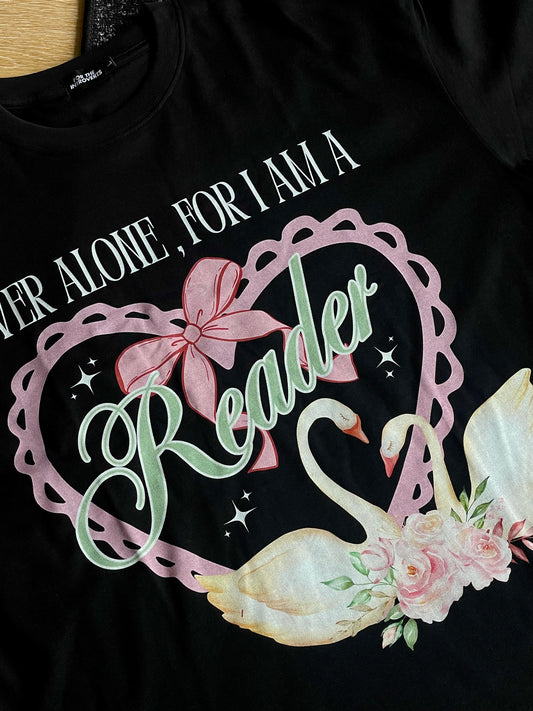 BLACK OVERSIZED READER TEE