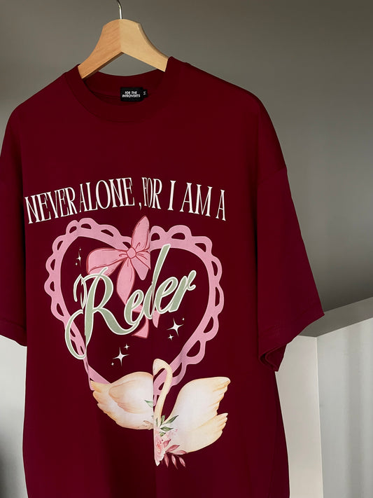 CHERRY, OVERSIZED READER TEE