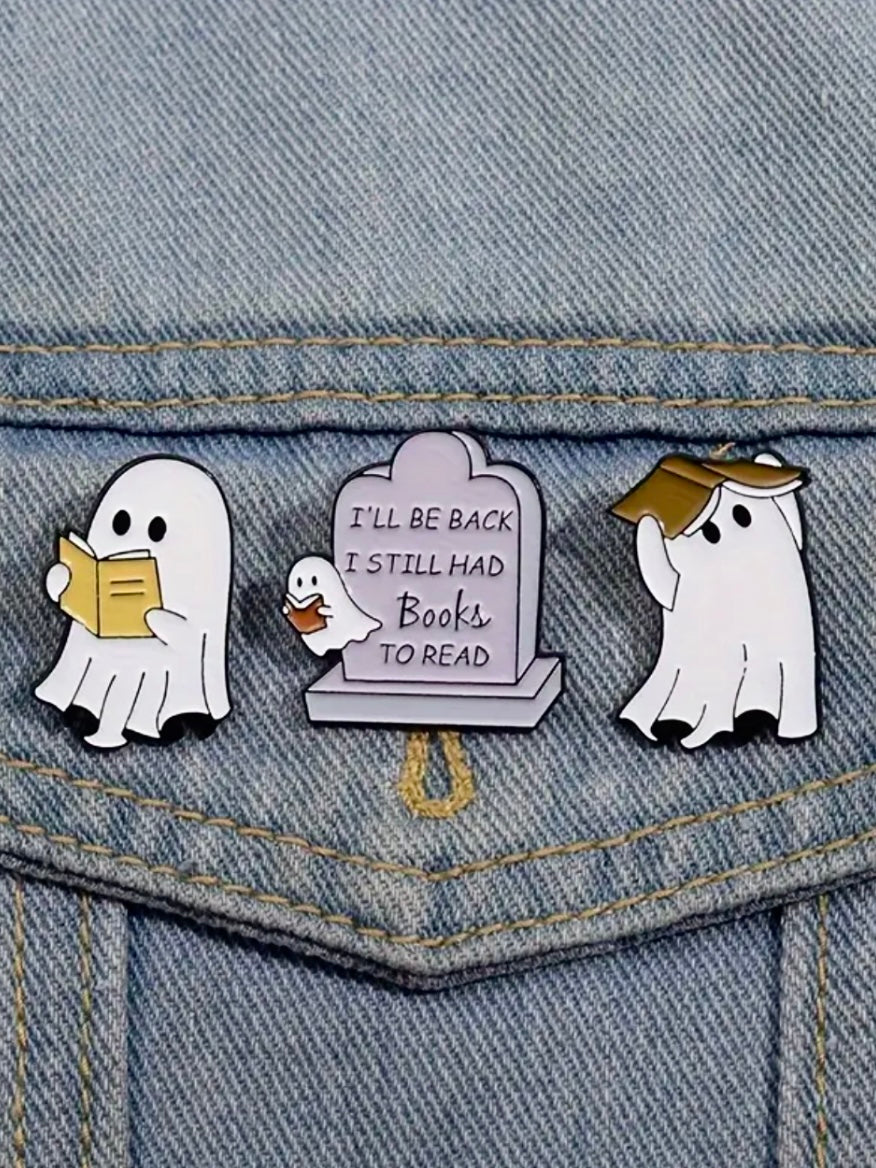 PACK OF GHOST READING PINS