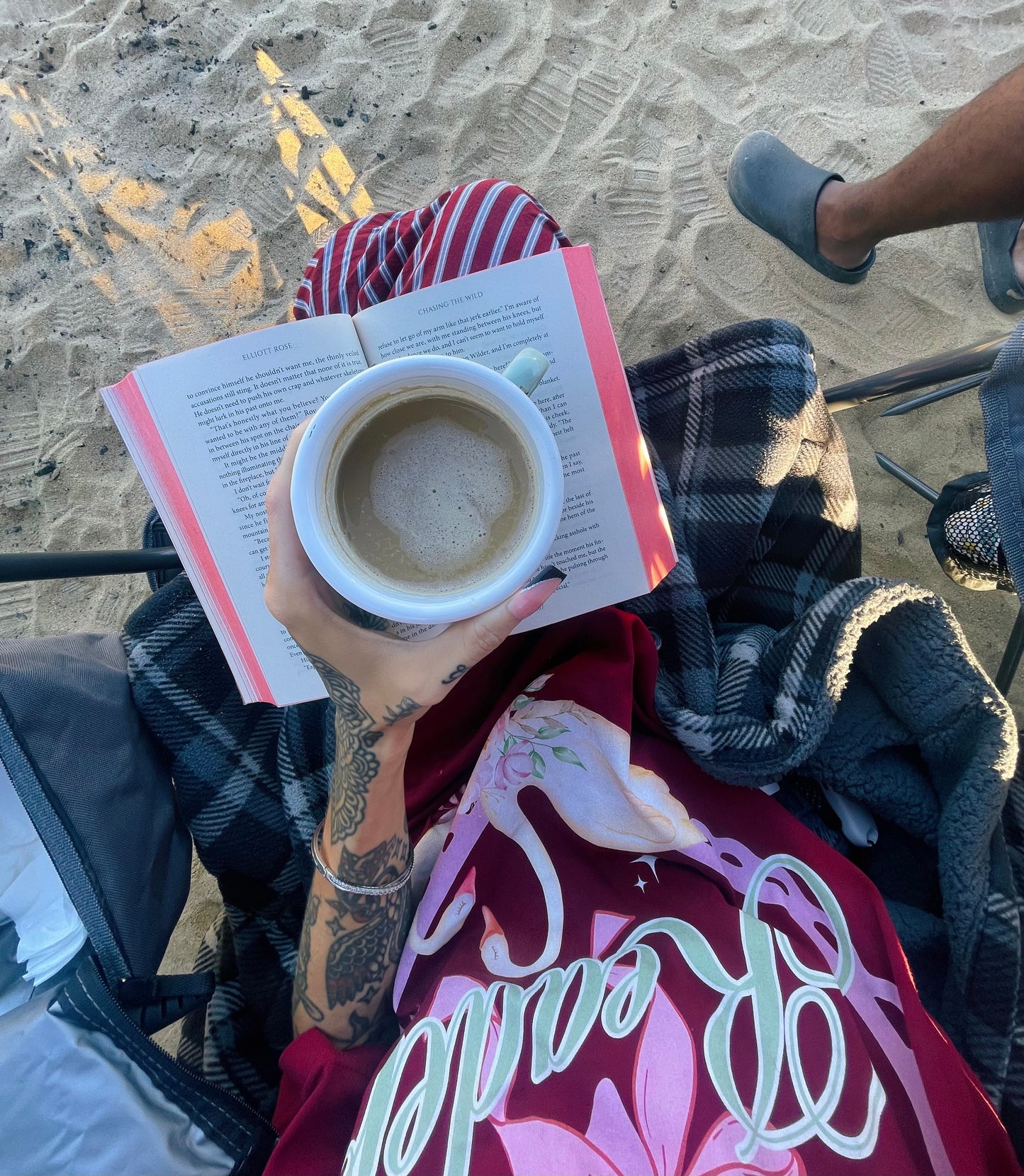 CHERRY, OVERSIZED READER TEE *sale*
