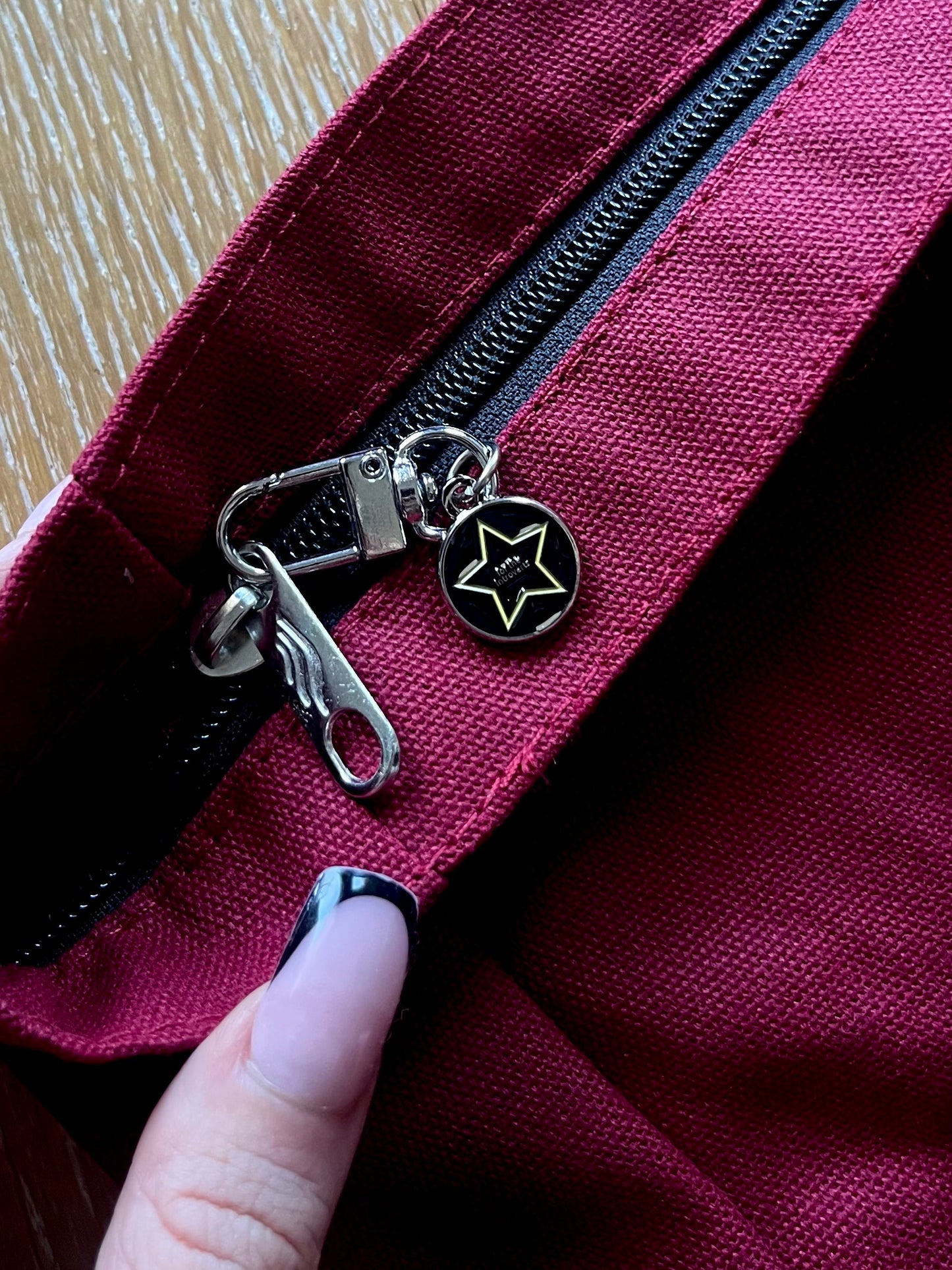 SPOOKY GHOUL CLUB BOOK BAG, CHERRY.