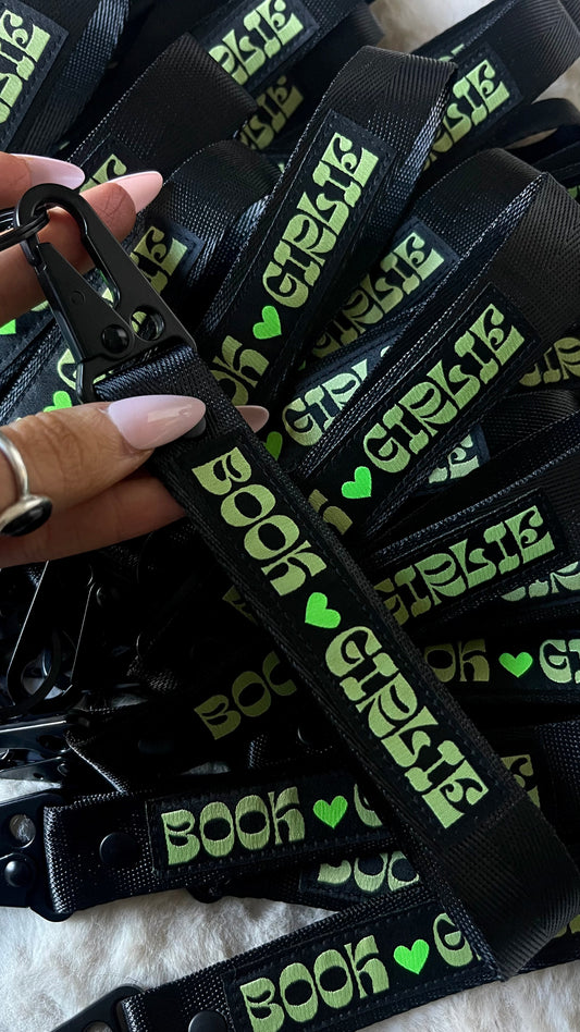 GREEN BOOK GIRLIE KEYCHAIN LANYARD