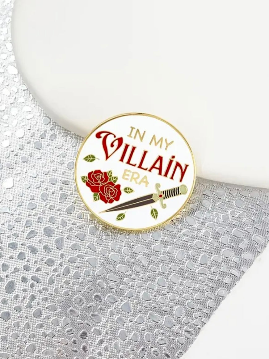 TEAM VILLAIN BOOK PIN