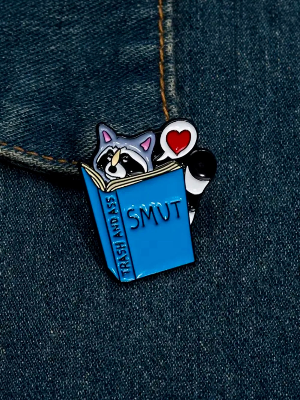 TRASH READER SMUT BOOK PIN