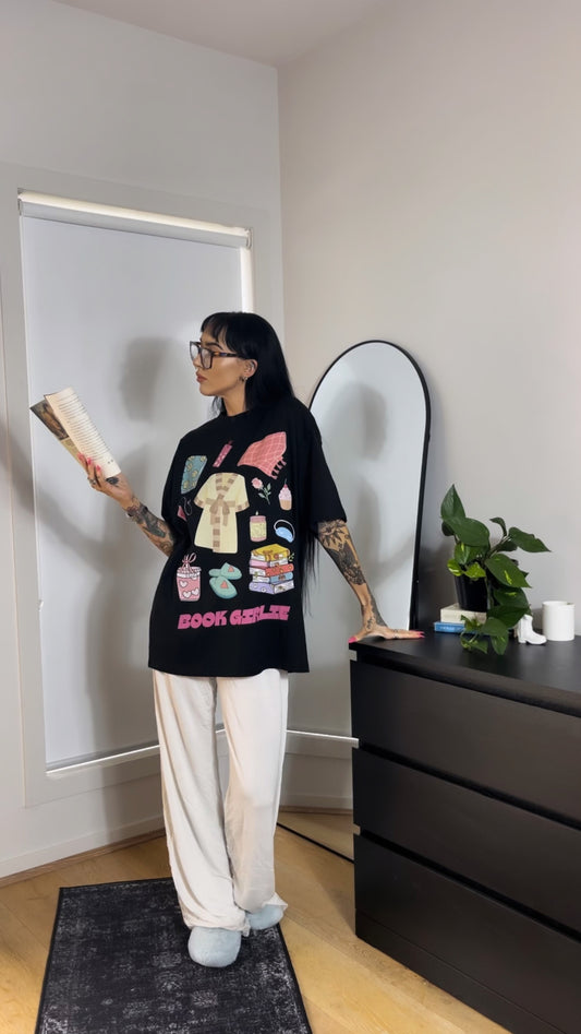 OVERSIZED BOOK GIRLIE TEE *SALE*