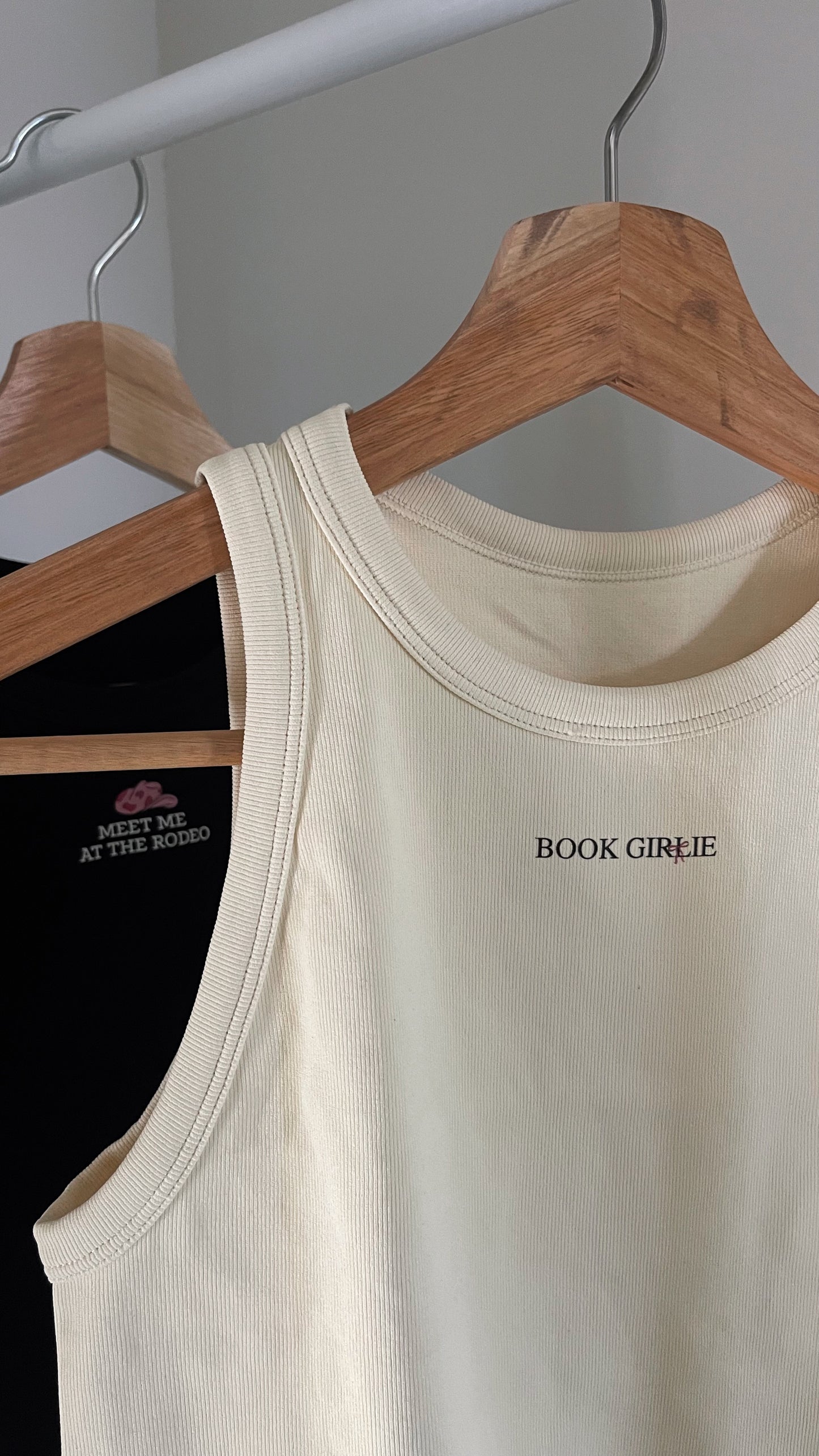 BEIGE BOOK GIRLIE TANK