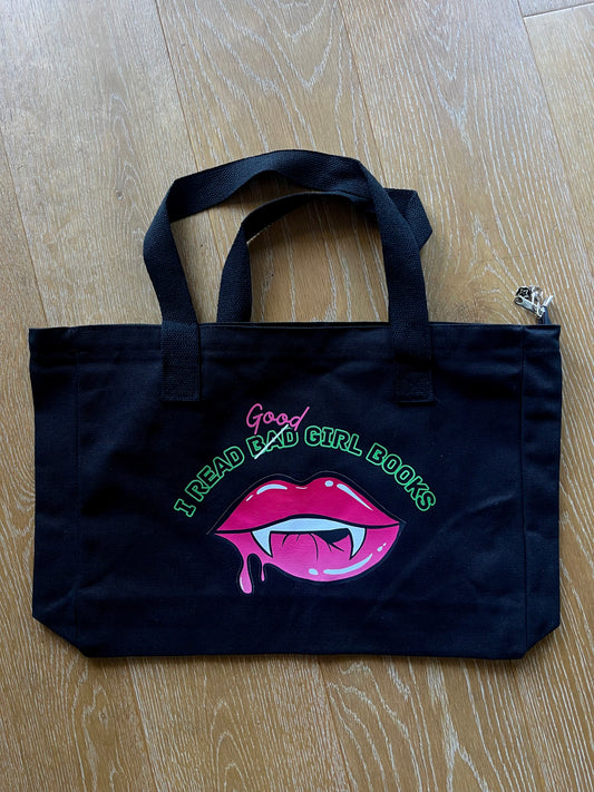 VAMPIRE SMUT BOOK BAG, BLACK