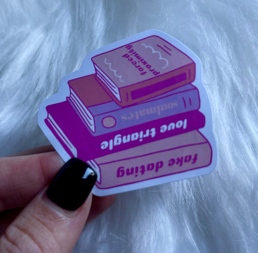 ROMANCE BOOK STACK STICKER