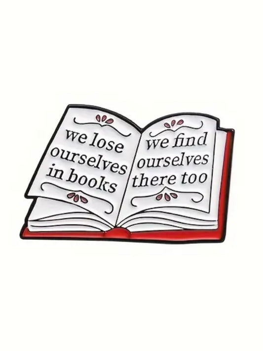 A READERS BOOK PIN