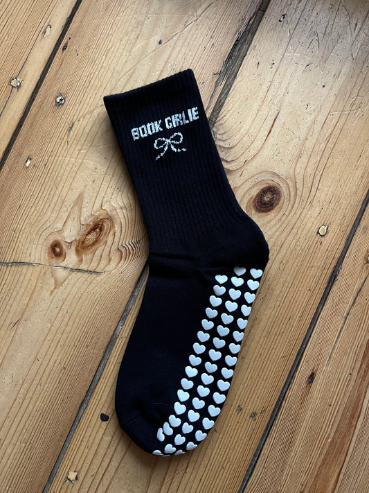 MIXED PACK PILATES GRIP SOCKS, BOOK GIRLIE