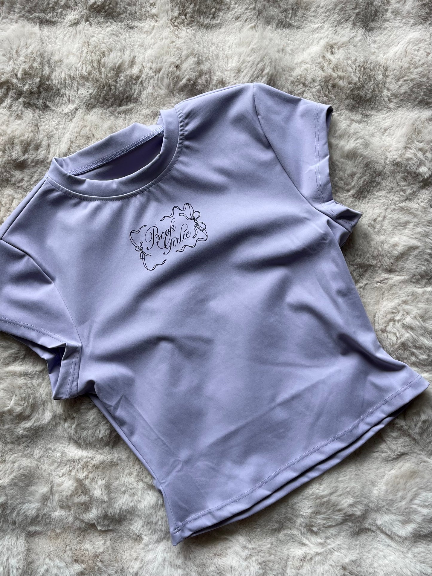 BOOK GIRLIE TEE, LAVENDER