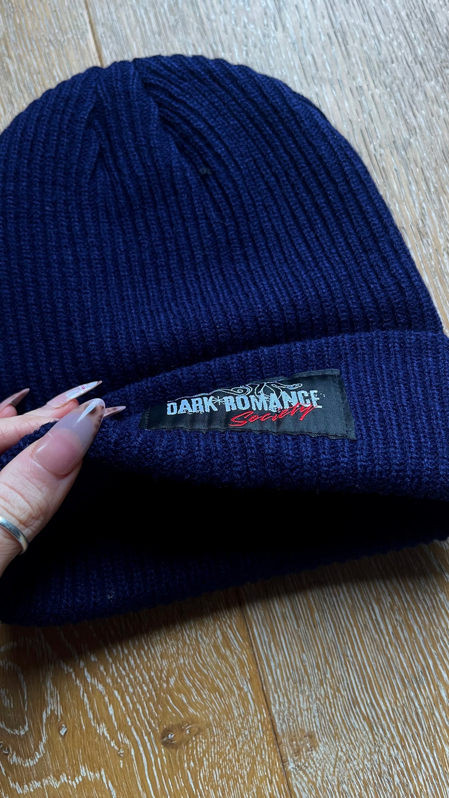 DARK ROMANCE SOCIETY CHUNKY RIB BEANIE