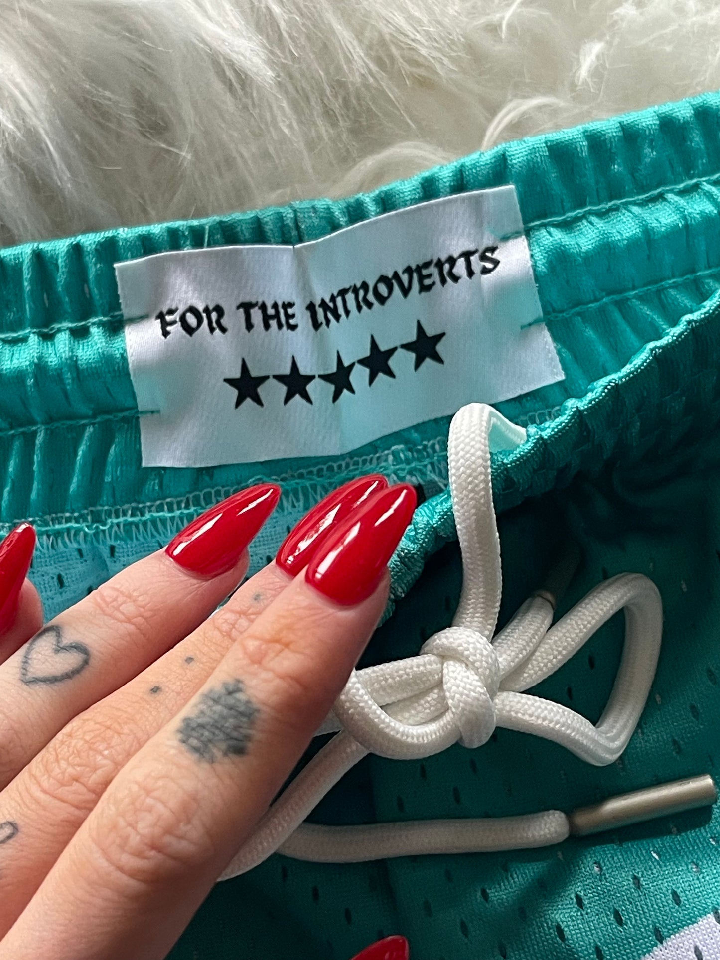 TURQUOISE GREEN BOOK LOVERS CLUB SUMMER SHORTS