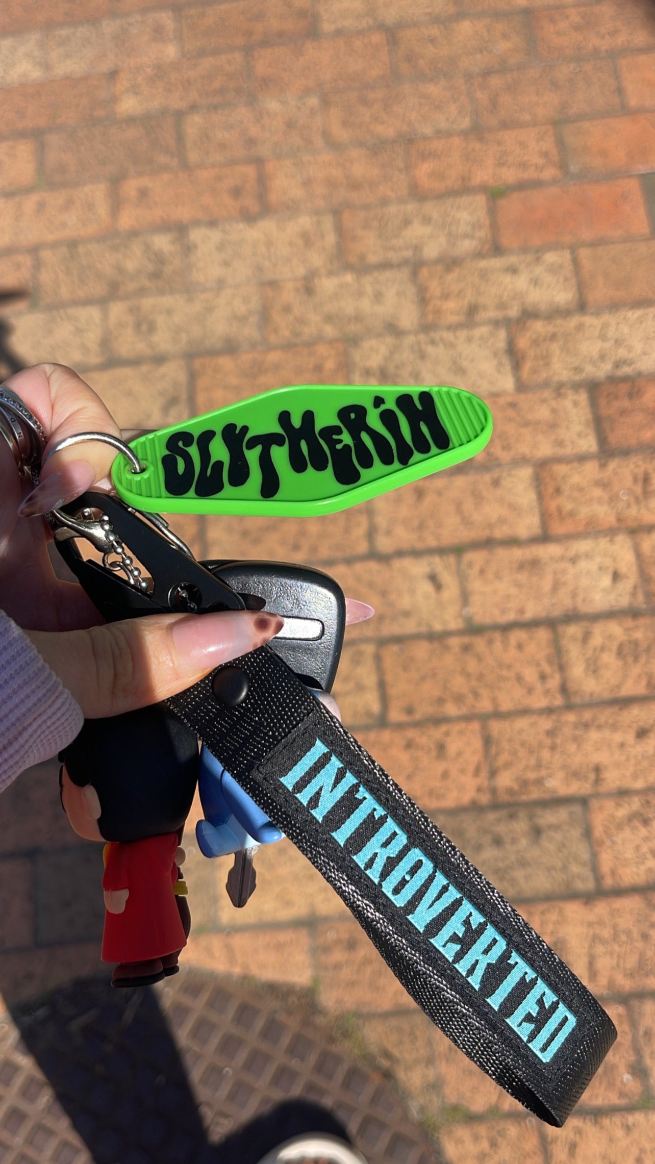 BLUE INTROVERTED KEYCHAIN LANYARD – FOR THE INTROVERTS
