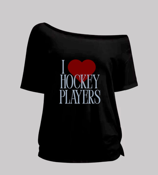 I <3 HOCKEY PLAYERS 0FF-THE-SHOULDER