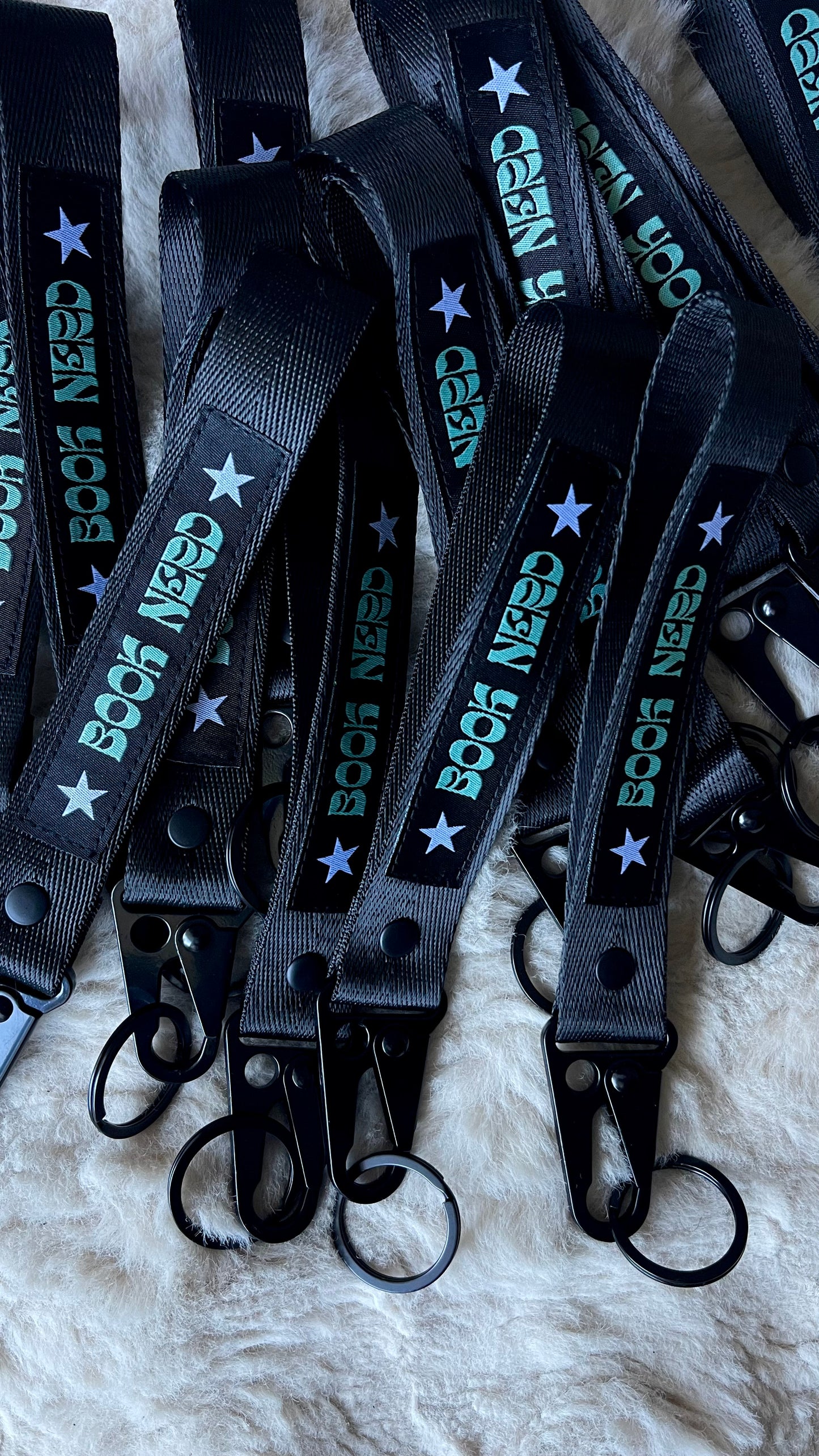 BOOK NERD KEYCHAIN LANYARD