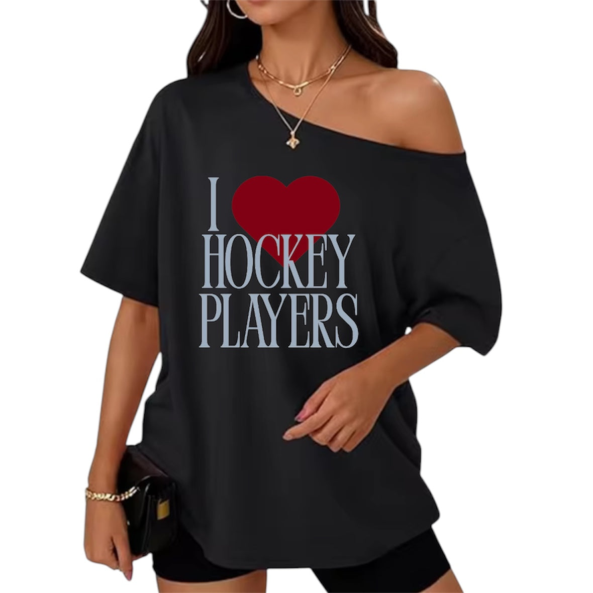 I <3 HOCKEY PLAYERS 0FF-THE-SHOULDER
