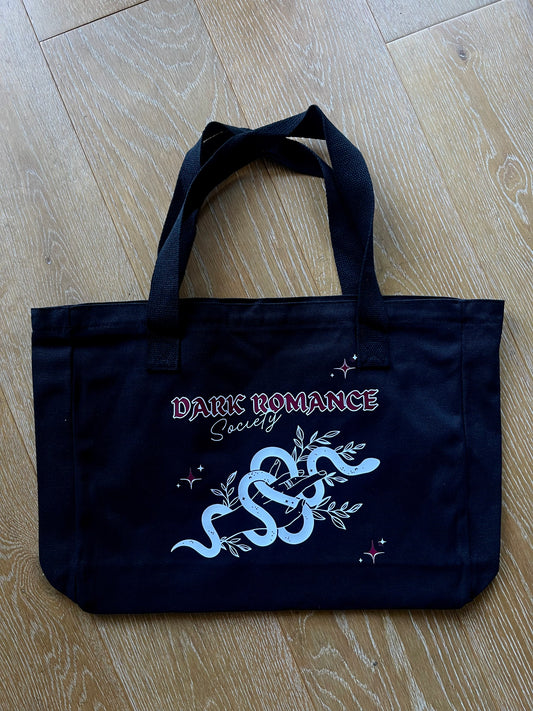 DARK ROMANCE SOCIETY BOOK BAG, BLACK