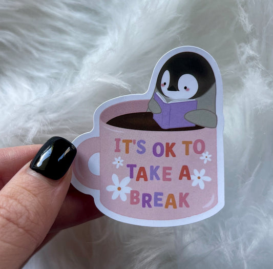 TAKE A BREAK BOOK STICKER