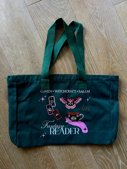 FANTASY READER BOOK BAG, FORREST GREEN