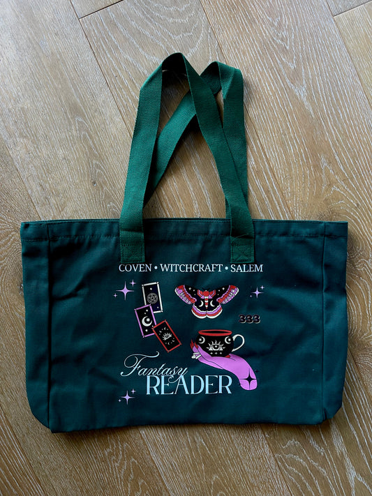FANTASY READER BOOK BAG, FORREST GREEN