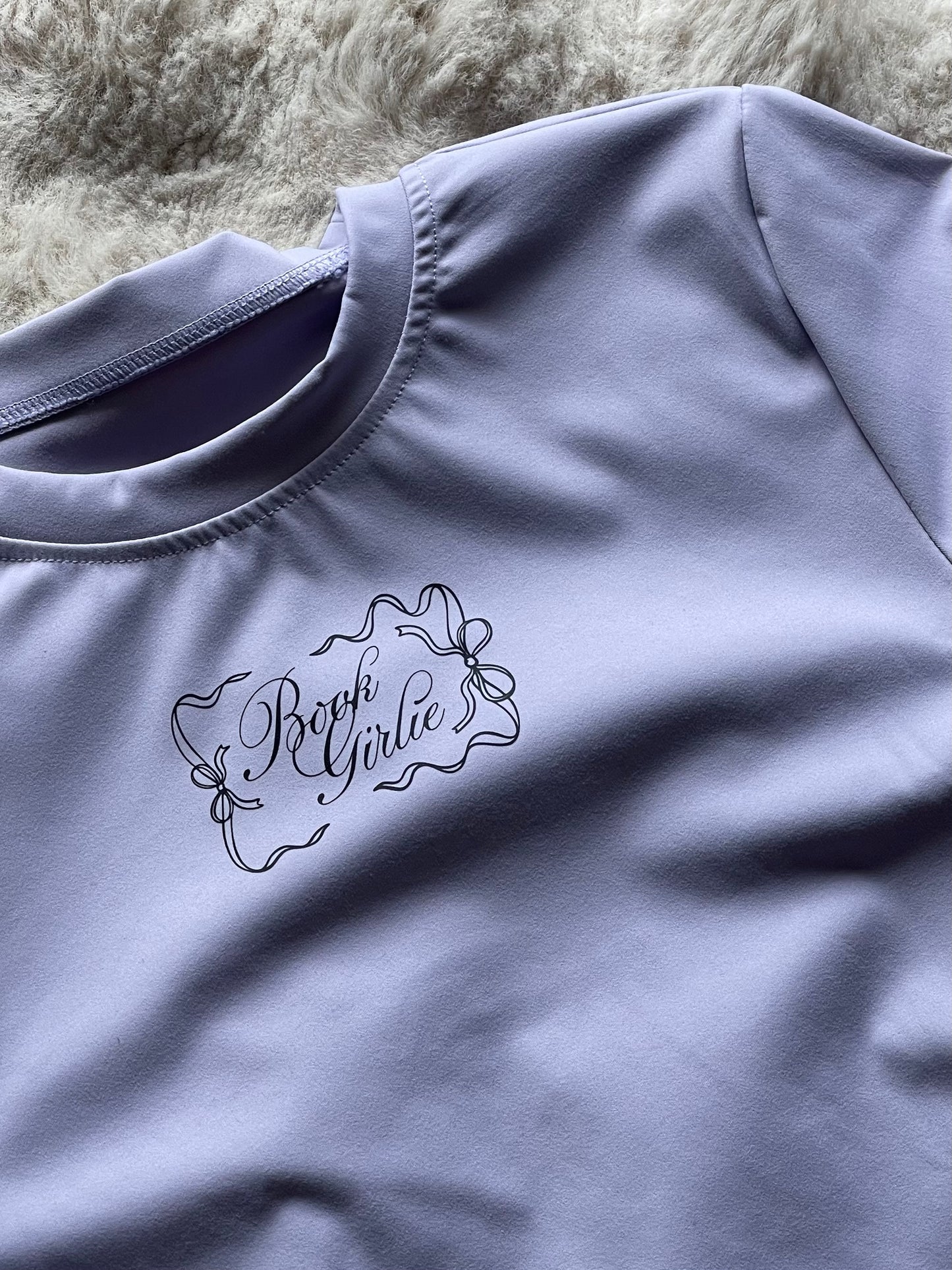 BOOK GIRLIE TEE, LAVENDER