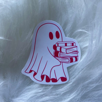 BOOK GHOST STICKER