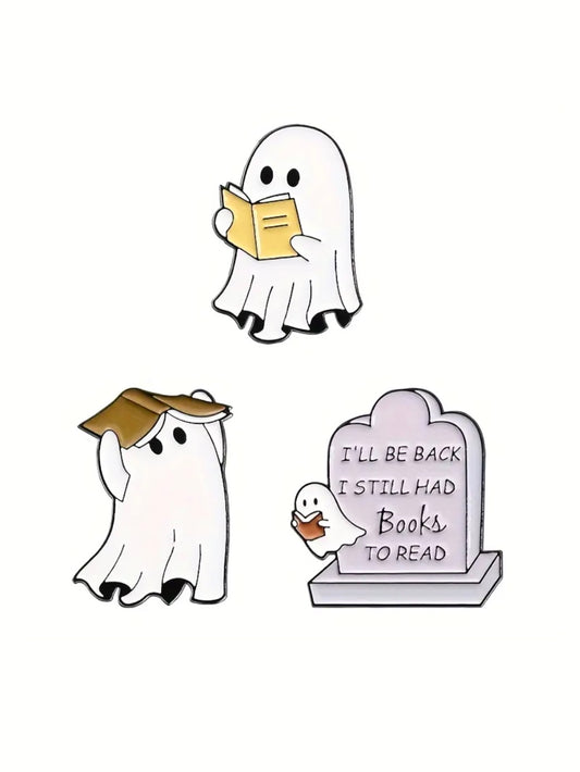 PACK OF GHOST READING PINS