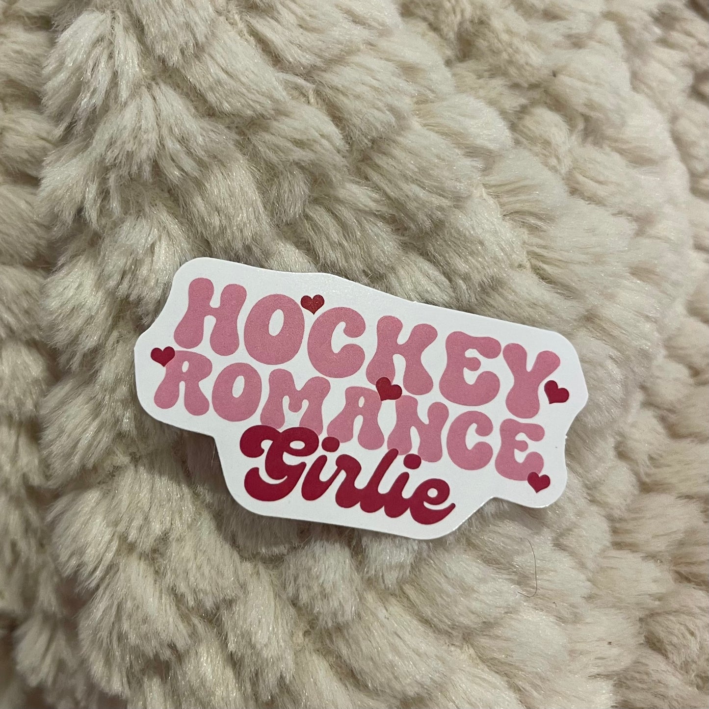 HOCKEY ROMANCE GIRLIE STICKER