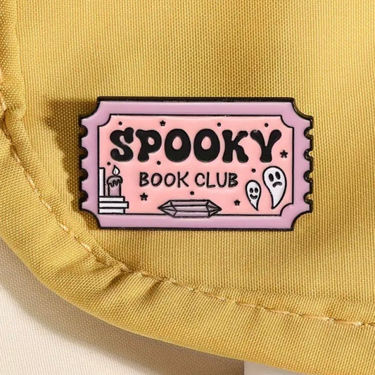 SPOOKY BOOK CLUB PIN