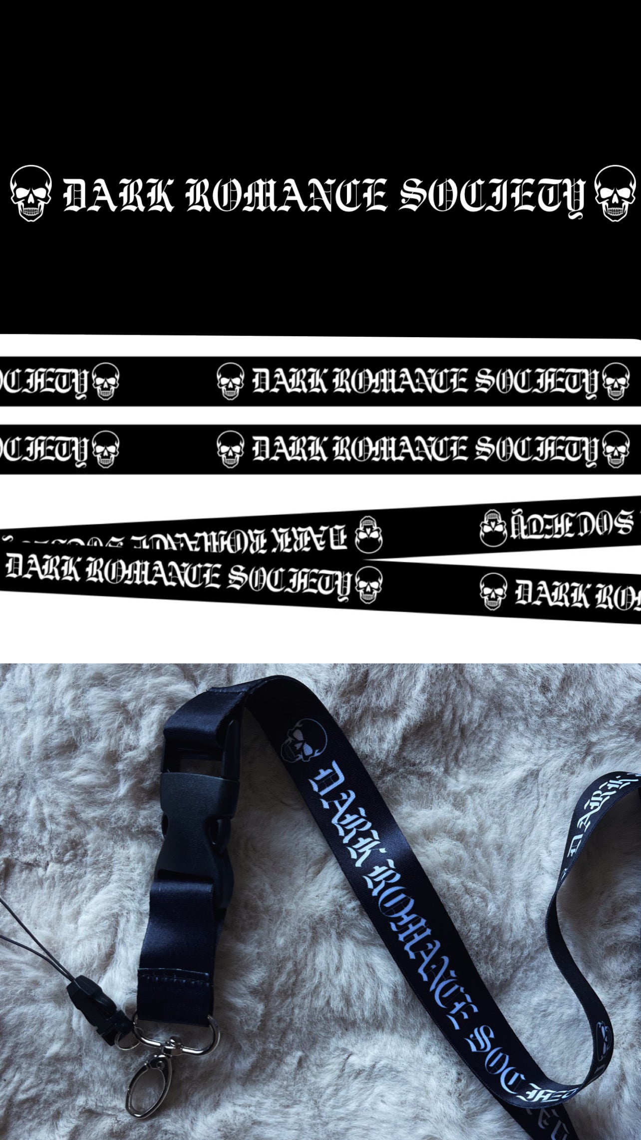 DARK ROMANCE SOCIETY NECK LANYARD