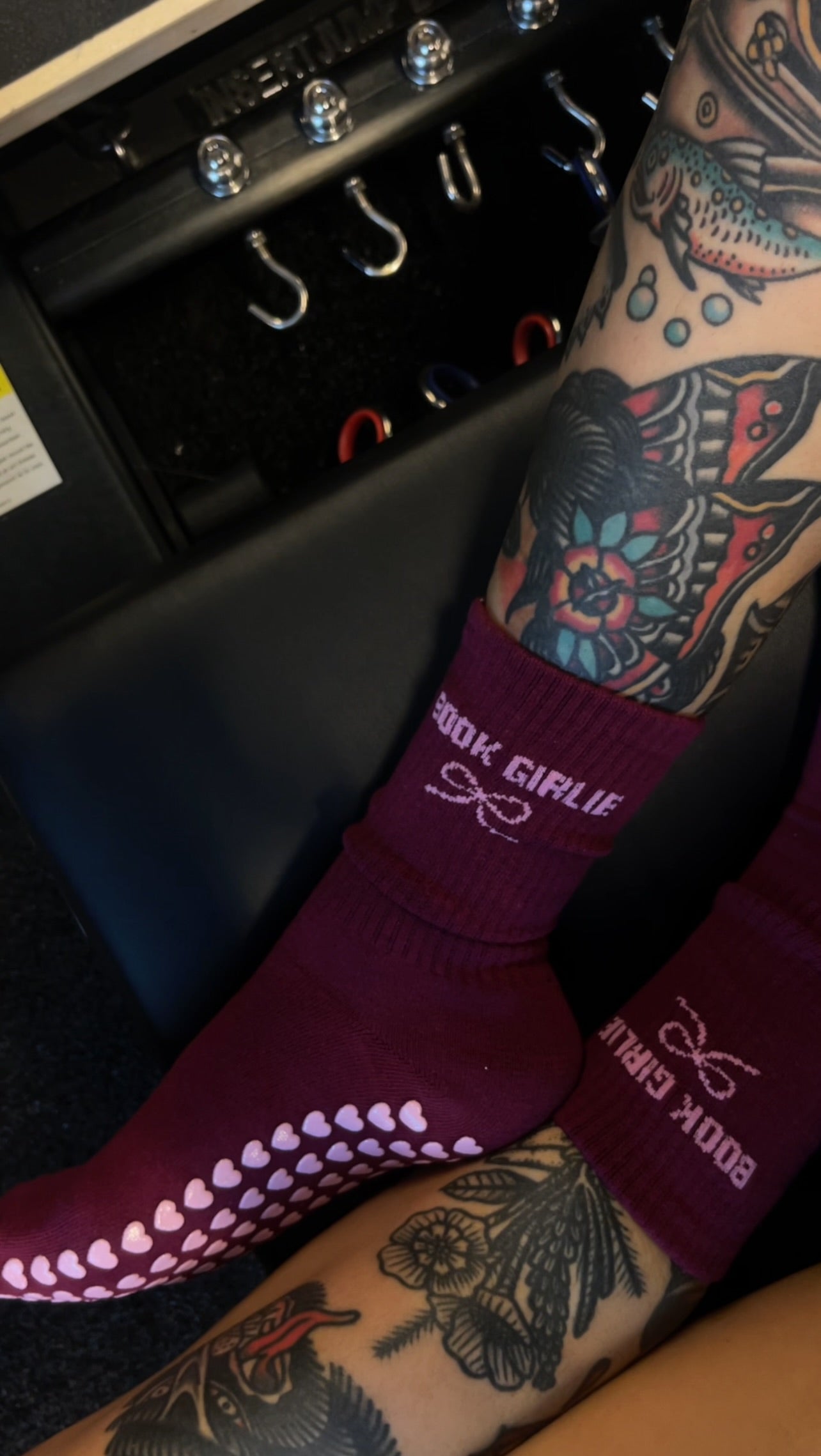 MIXED PACK PILATES GRIP SOCKS, BOOK GIRLIE