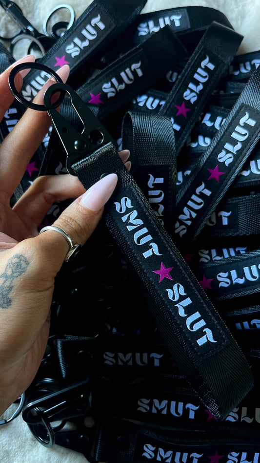 SMUT SLUT KEYCHAIN LANYARD