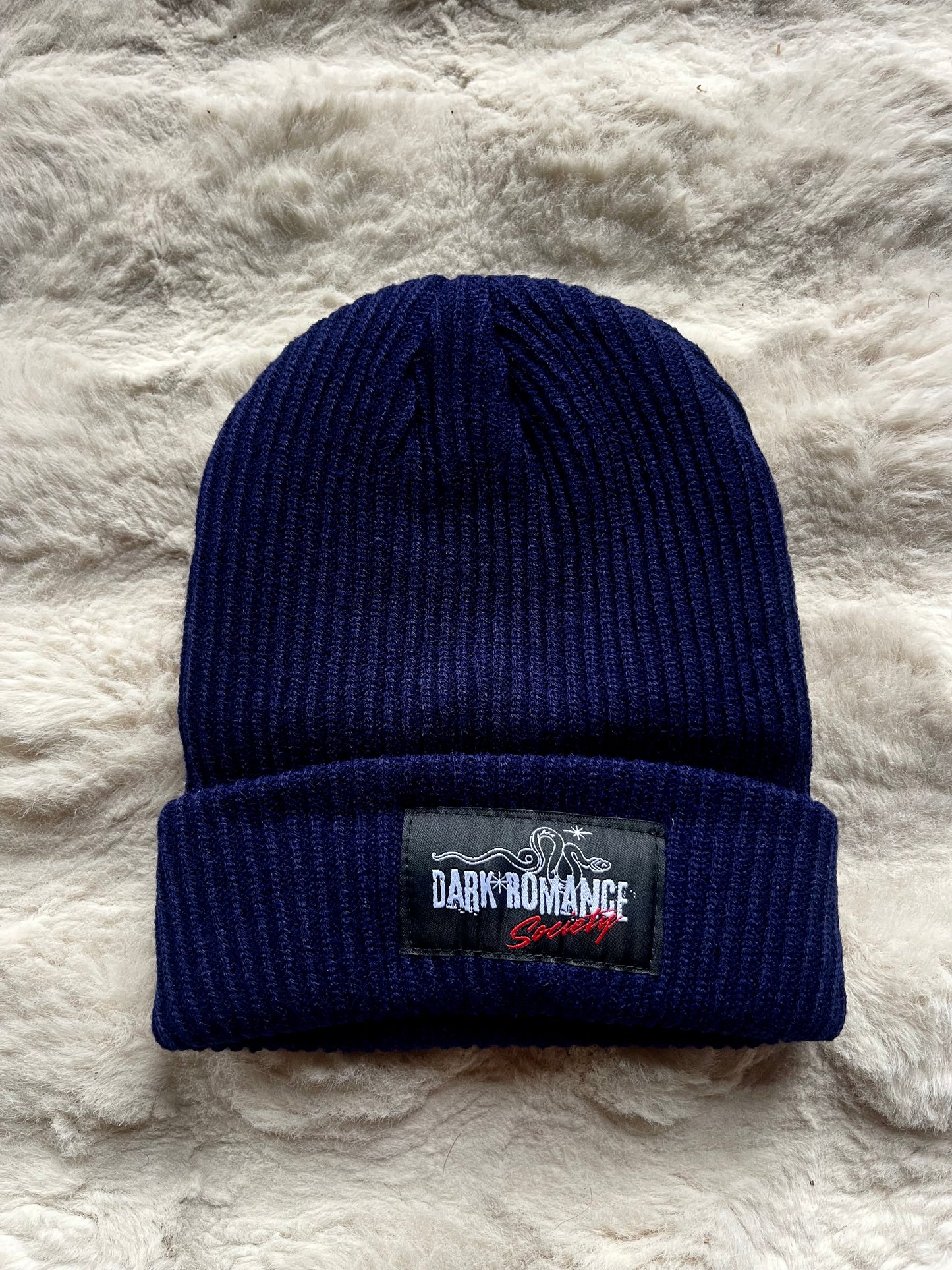 DARK ROMANCE SOCIETY CHUNKY RIB BEANIE