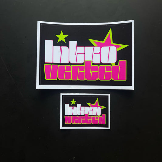 INTROVERTED CLUB STICKER (pink)