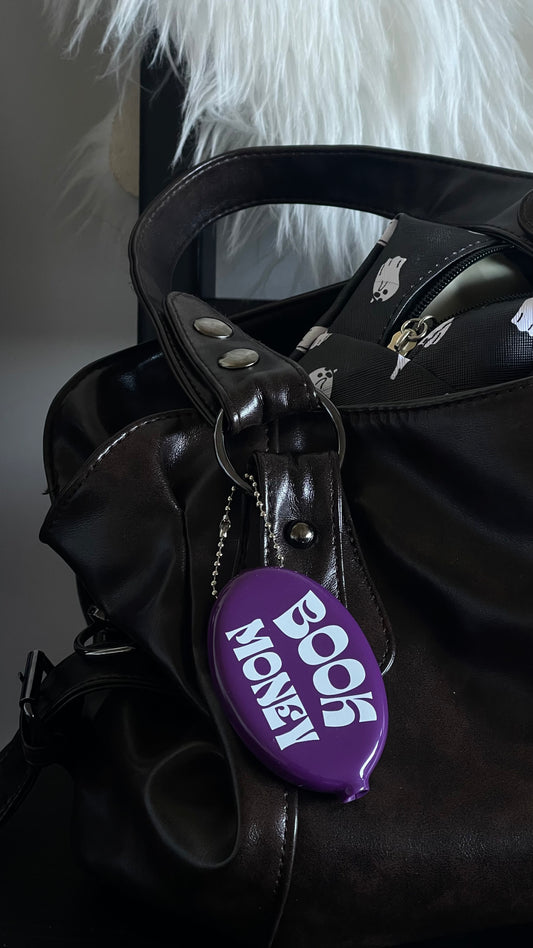 BOOK MONEY COIN PURSE | PLUM