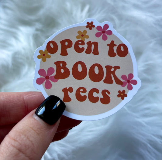 BOOK RECOMMENDATIONS STICKER