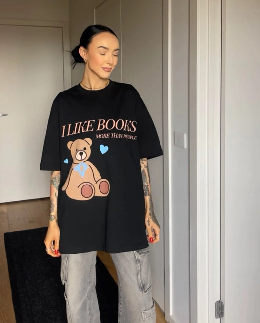 TEDDY TEE, OVERSIZED BOOK SHIRT
