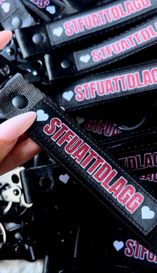 STFUATTDLAGG DARK ROMANCE KEYCHAIN LANYARD