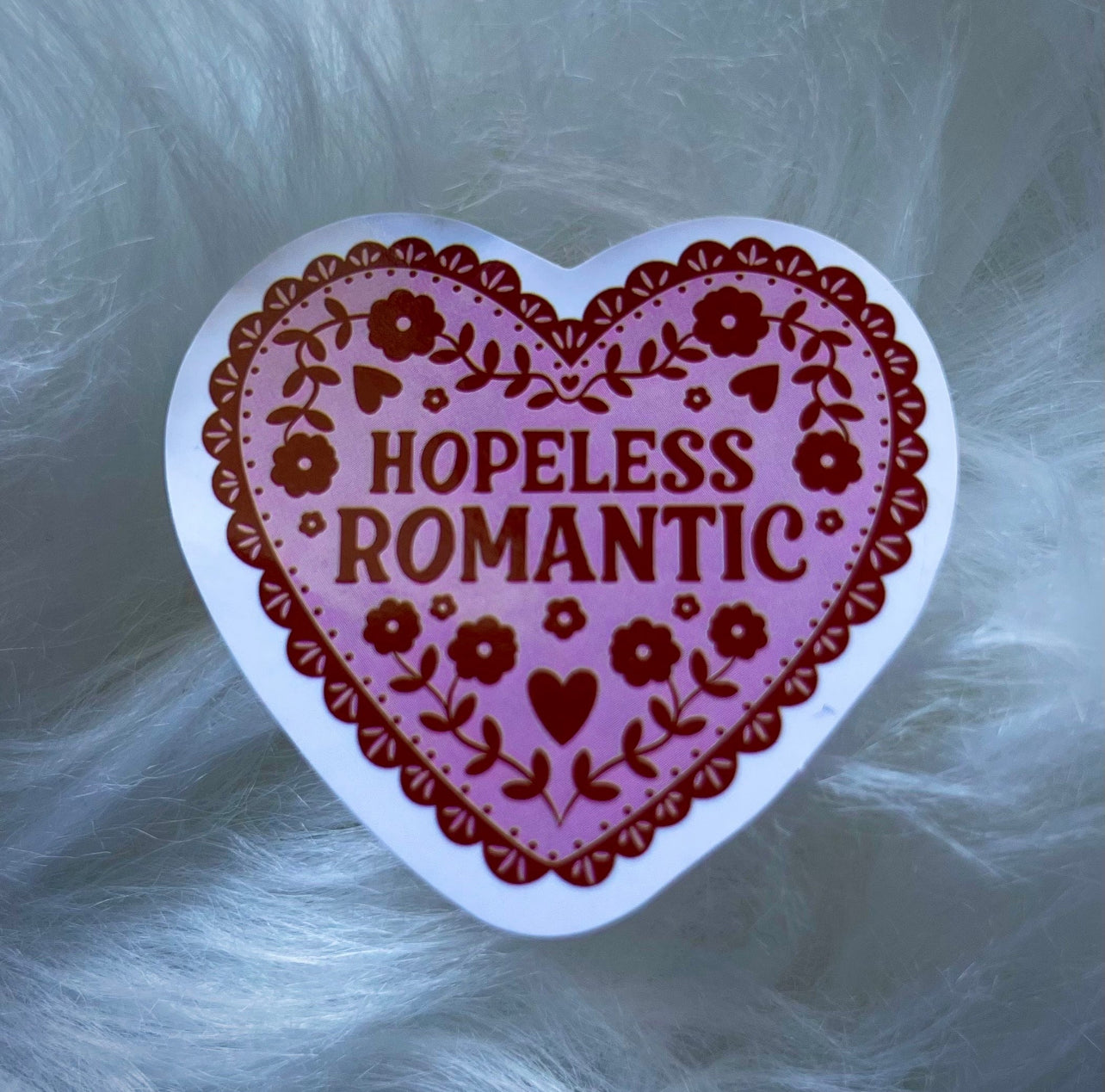 HOPELESS ROMANTIC BOOK STICKER