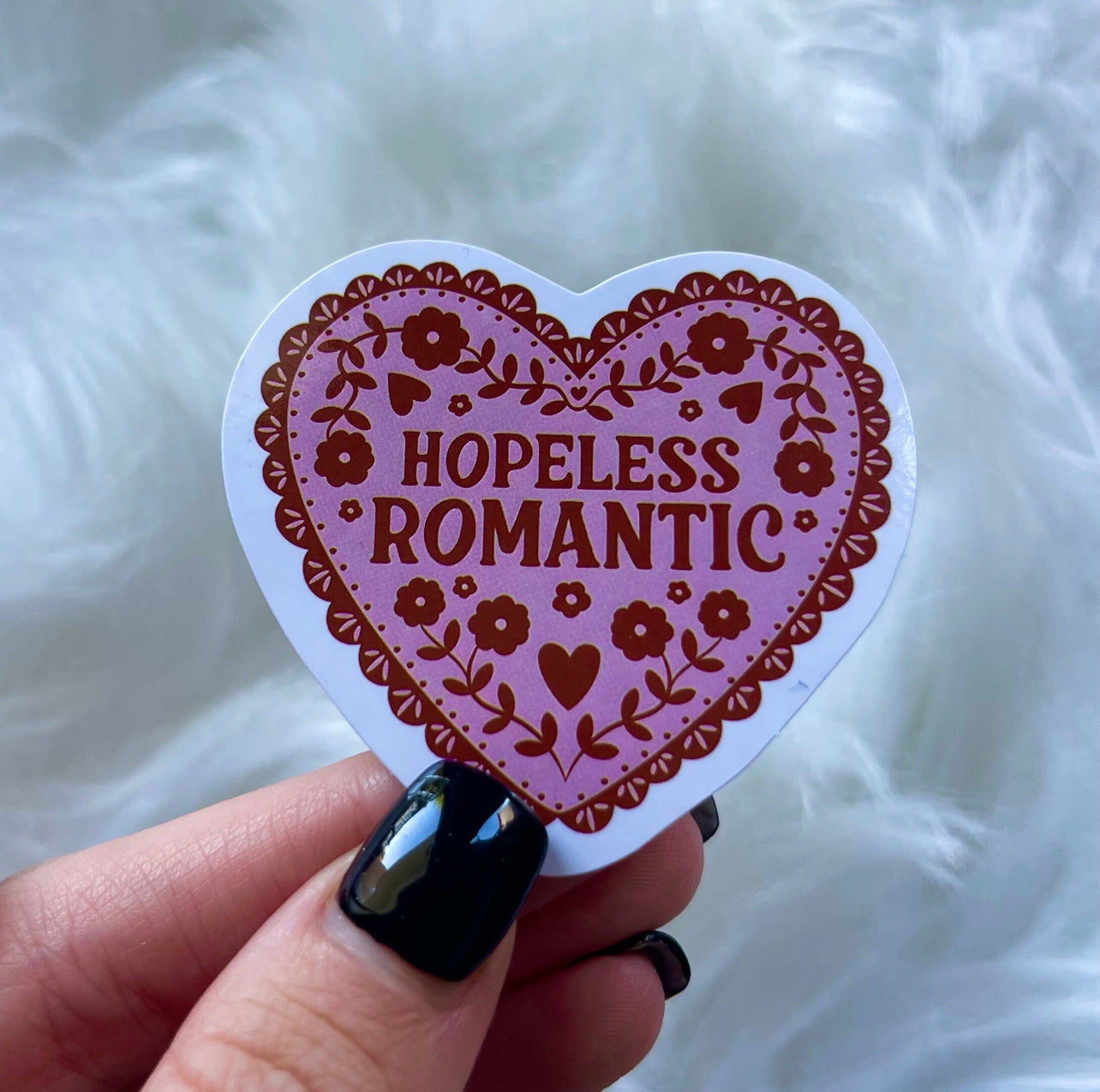 HOPELESS ROMANTIC BOOK STICKER