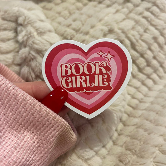 BOOK GIRLIE STICKER