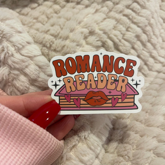 ROMANCE READER BOOK STICKER