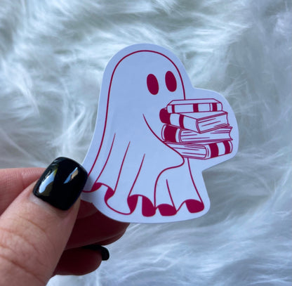 BOOK GHOST STICKER