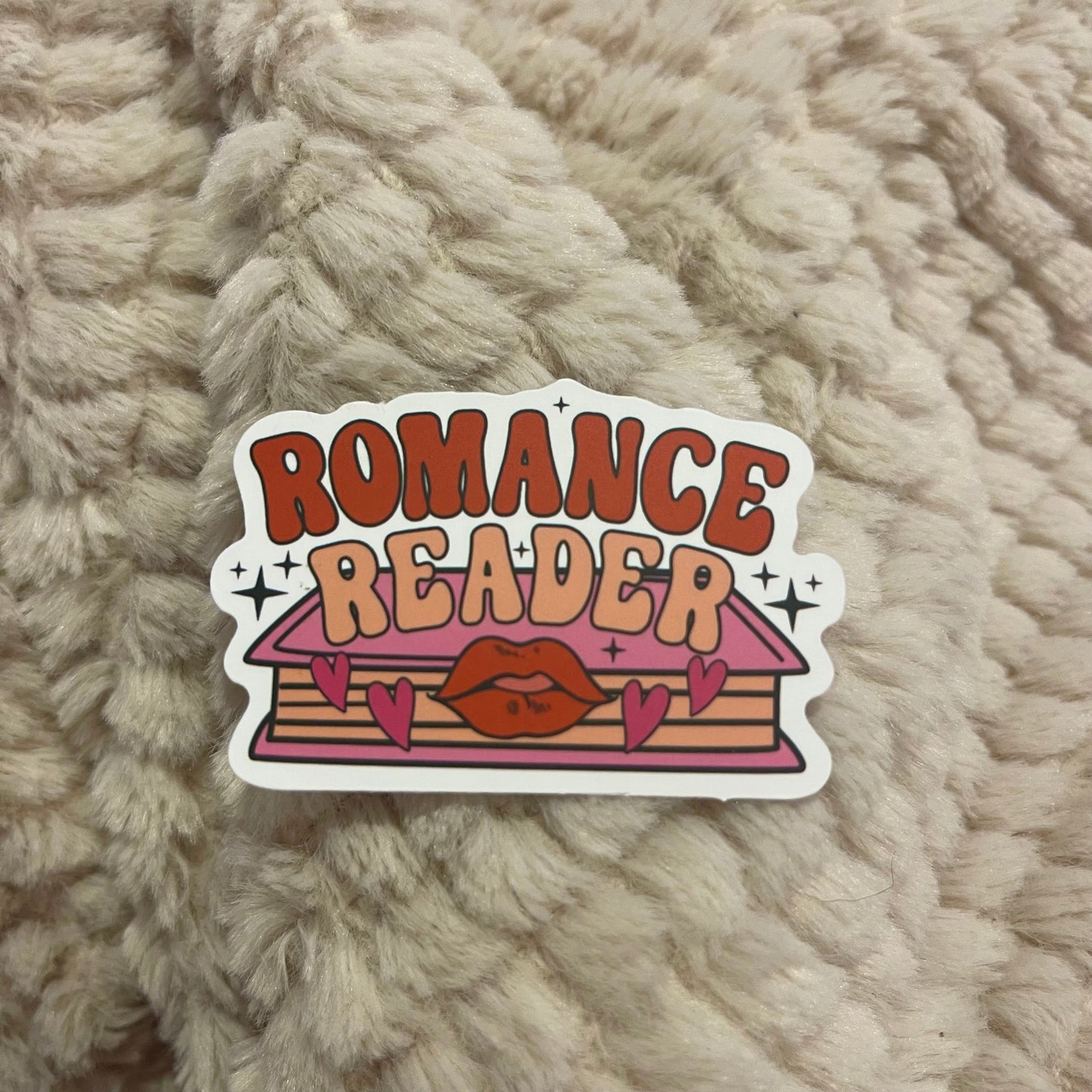 ROMANCE READER BOOK STICKER